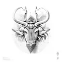 taurus tribal tattoo design idea