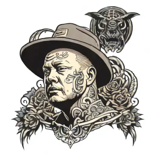 bobby hill looking tattoo design idea