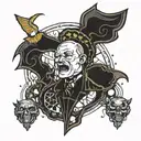 bobby hill looking tattoo design idea