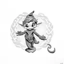 disney elf tattoo design idea