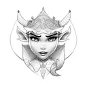 disney elf tattoo design idea