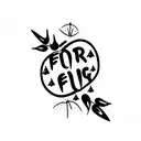 forever young  tattoo design idea