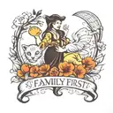 family first tattoo design idea