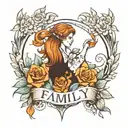 family first tattoo design idea