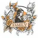family first tattoo design idea