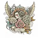 family first tattoo design idea