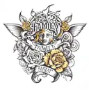 family first tattoo design idea