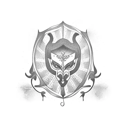 circus tent tattoo design idea