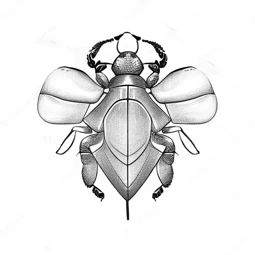 scarab beetle tattoo design idea
