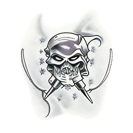 Crazy white boy tattoo design idea