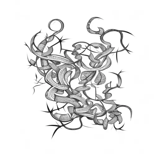 vines climbing up  tattoo design idea