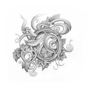 vines tattoo design idea