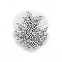 vines tattoo design idea