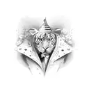 vintage circus tattoo design idea