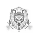 circus tent tattoo design idea