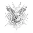 trap queen tattoo design idea