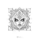 trap queen tattoo design idea