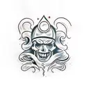Crazy white boy tattoo design idea