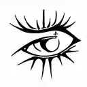 ankh symbol and eye of horus tattoo design idea