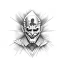 joker card tattoo design idea