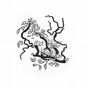 vines climbing up  tattoo design idea
