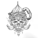 trap queen tattoo design idea