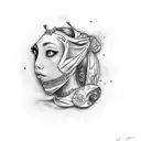 trap queen tattoo design idea