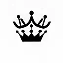 princess crown tattoo design idea
