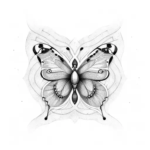 semicolon and a butterfly tattoo design idea