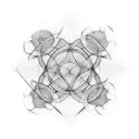 metatrons cube tattoo design idea