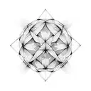 metatrons cube tattoo design idea