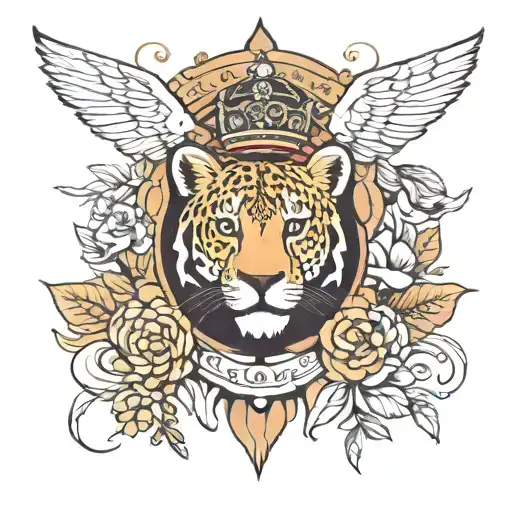 Kenya and England theme tattoo design idea