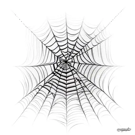 Spider Web tattoo design idea