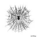 Spider Web tattoo design idea