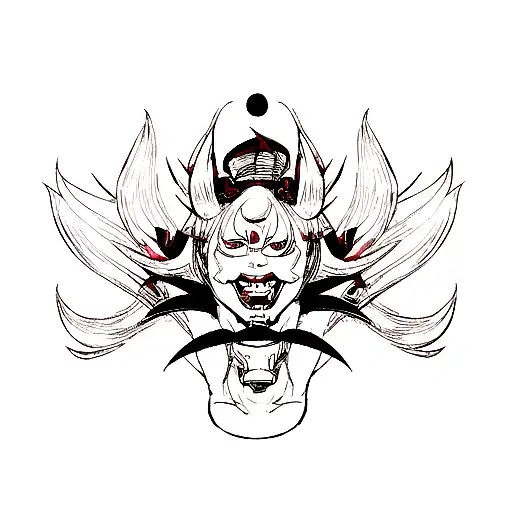 Hannya tattoo design idea