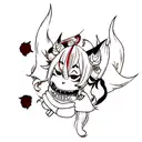 Hannya tattoo design idea
