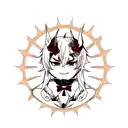 Hannya tattoo design idea