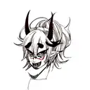 Hannya tattoo design idea