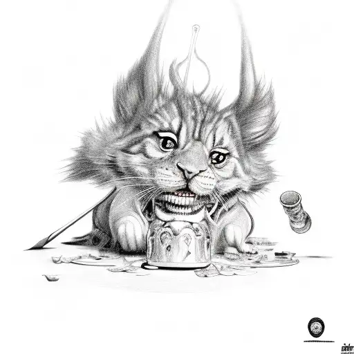 abselom from alice in wonderland with a hookah, sketch, realistic, 4k, hyper realistic, caterpillar, smoke tattoo design idea