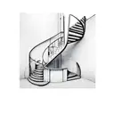 Escher staircases, old architecture  tattoo design idea