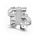 Escher staircases, old architecture  tattoo design idea