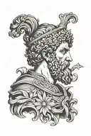 4 stoic virtues marcus aurelius tattoo design idea