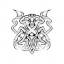Celtic scorpion tattoo design idea