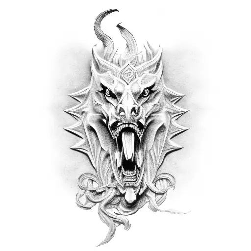symbolism of strength and leadership with a griffin tattoo design idea