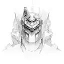 symbolism of strength tattoo design idea