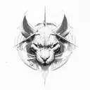 symbolism of strength tattoo design idea