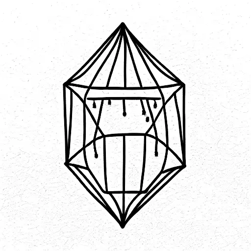 a cage  tattoo design idea