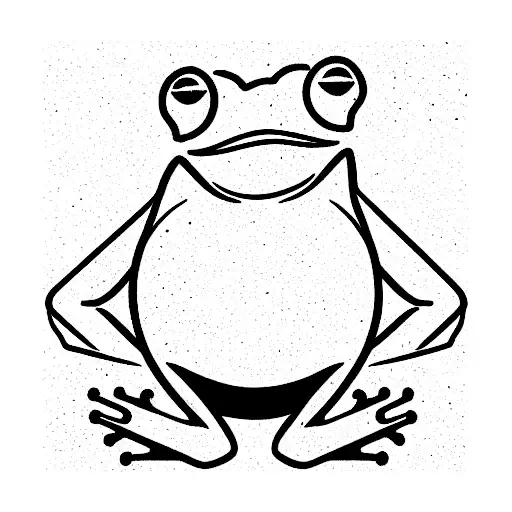 ninja frog tattoo design idea