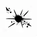 a atomic explosion tattoo design idea