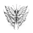 bullet with butterfly wings tattoo design idea